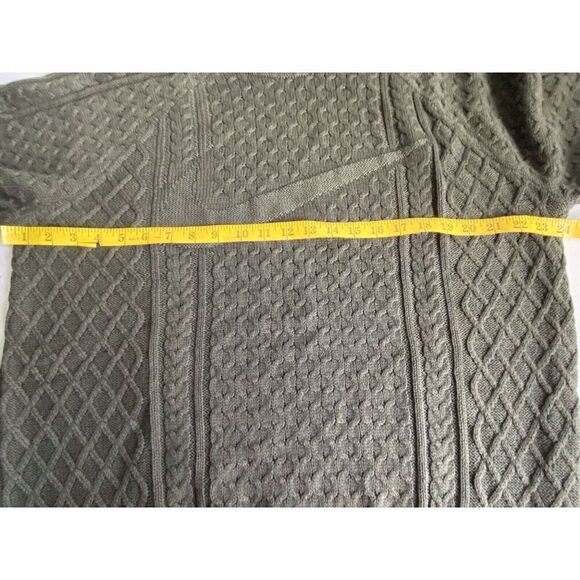 Nike Life Cable Knit Turtleneck Sweater Green FB7770-325 Men's Size M NEW - Picture 6 of 14